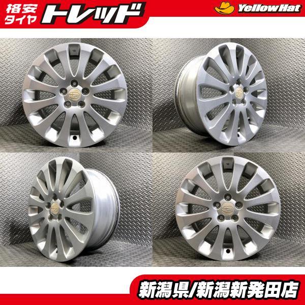 中古ホイール4本セット】スバル 純正 6.5J-16 +55 100 5H インプレッサ