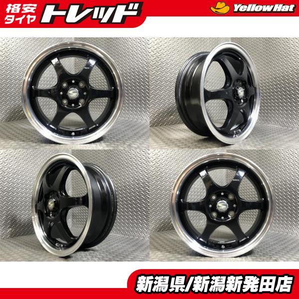 中古ホイール4本セット】BADX S-HOLD STOLZ 15×5J +45 4H 100 ソリオ