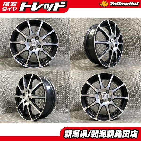 中古ホイール4本セット】 BADX LOXARNY SPORT 15×4.5J +45 4H 100 N