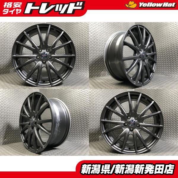 中古ホイール4本セット】weds VELVA 17×7J +47 5H 100 ウィッシュ