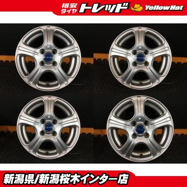 中古】BRIDGESTONE FEID 5.5J-14 +45 100 4H アクア ヤリス