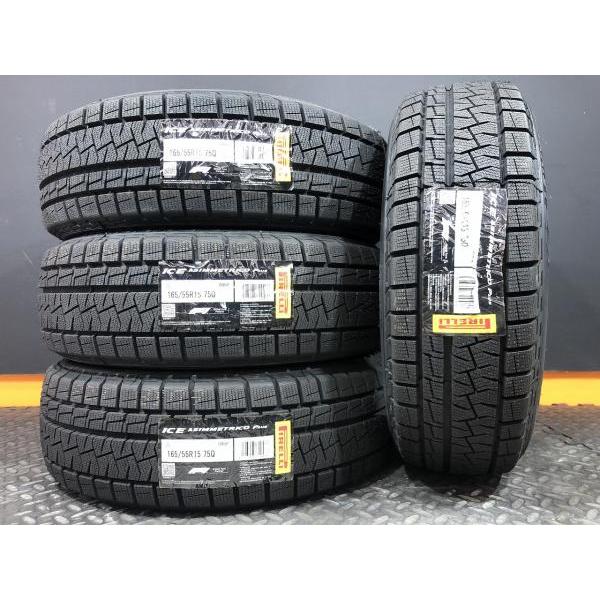 PIRELLI（ピレリ） 新品スタッドレスセット ICE ASIMMETRICO PLUS 165 