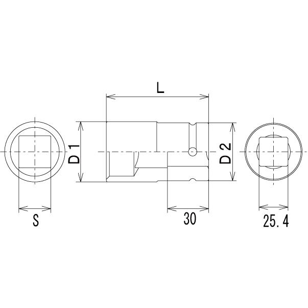 【FPC】1/1WAQ-19　袋ナット用ソケット　1個 |  | 03