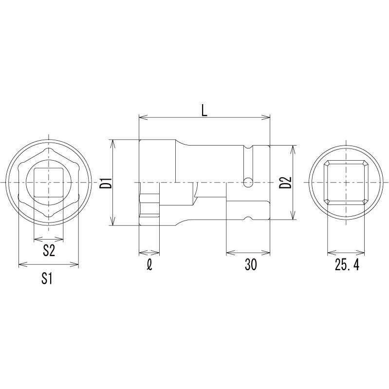 【FPC】1/1WBQ-4121H　長袖インナーナット用コンビネーションソケット　1個 |  | 03