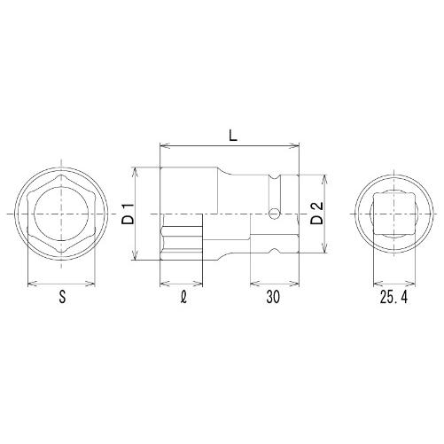 【FPC】8WG-33A　アルミ用スーパースリム浅口ソケット　1個 |  | 03