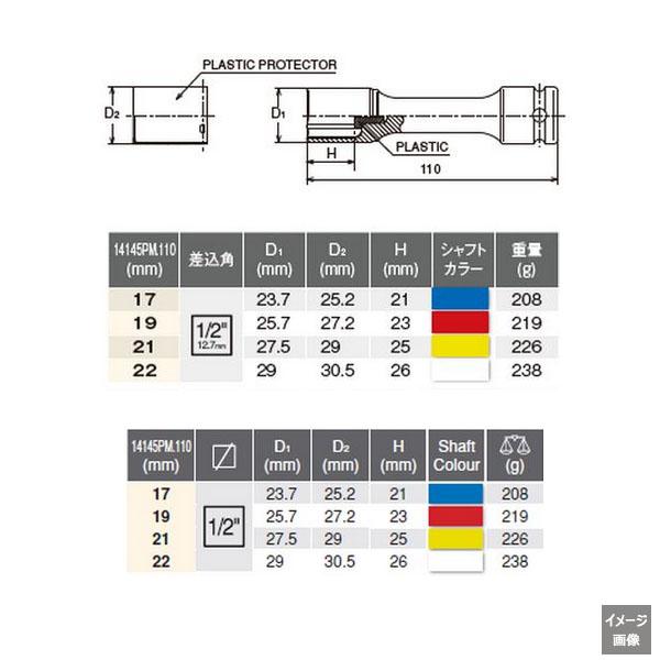 【Ko-ken】14145PM.110-21　インパクトホイールナット用ソケットレンチ　1個 |  | 01