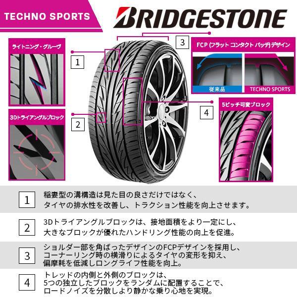 BRIDGESTONE 195/50R16 2024年製造 新品サマータイヤ TECHNO SPORTS 