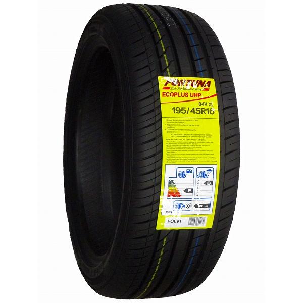 195/45R16 4本セット 2023年製造 新品サマータイヤ FORTUNA ECOPLUS