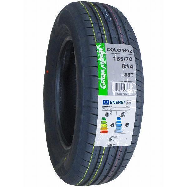 COLO H02 185/70 R14 88T タイヤ 2セット GRENLANDER（グリンランダー） 185/70R14 2026年製造 新品サマータイヤ
