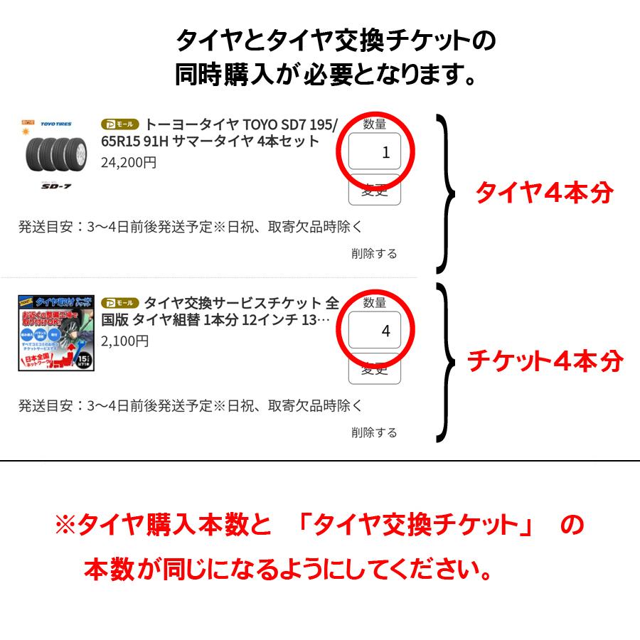 タイヤ交換サービスチケット 全国版 タイヤ組替 4本分 17インチ 組み換え → バランス調整 → 取付｜tire-zero｜02