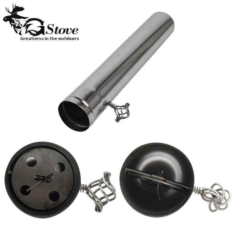 Gstove G-stove ジーストーブ専用 36.5cm ダンパー付き煙突 空気調整が