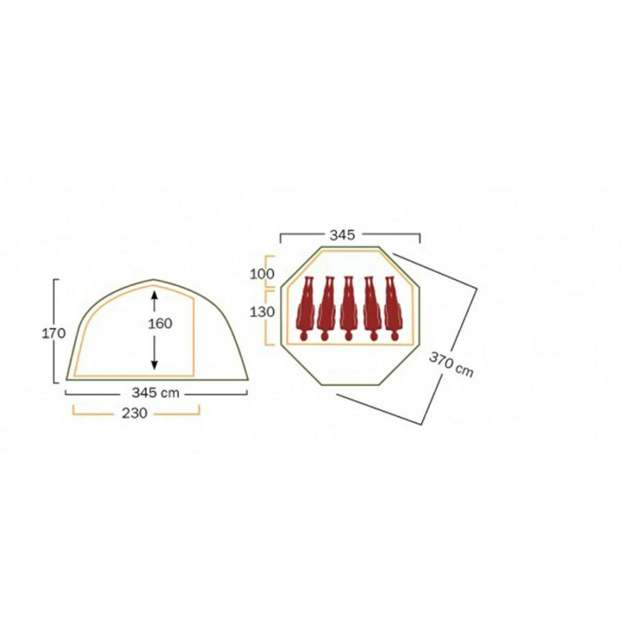 【送料無料】 ヘルスポート Helsport バランゲルドーム アウターテント Varanger Dome Outertent 4〜6人用 正規品の画像