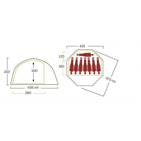 【送料無料】 ヘルスポート Helsport バランゲルドーム アウターテント Varanger Dome Outertent 8〜10人用 正規品の画像