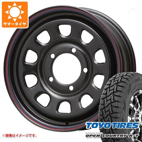 5本セット ジムニーシエラ JB74W用 サマータイヤ トーヨー オープンカントリー R/T 185/85R16 105/103N LT ホワイトレター MLJ デイトナ SS 6.0-16