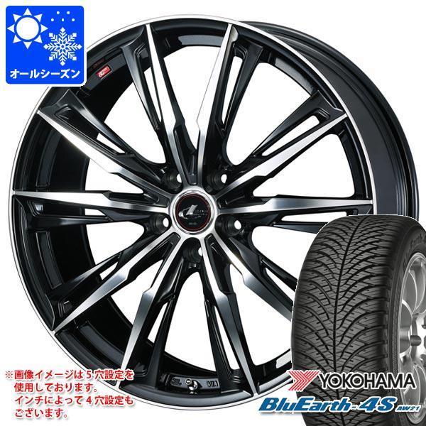 ノート E13系用 オールシーズンタイヤ ヨコハマ ブルーアース4S AW21 185/65R15 88H  レオニス GX 5.5-15