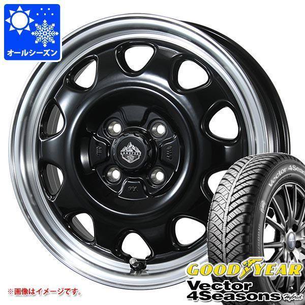 ハスラー用 オールシーズンタイヤ グッドイヤー ベクター 4シーズンズ ハイブリッド 165/70R14 81S  ランドフット SWZ 4.5-14