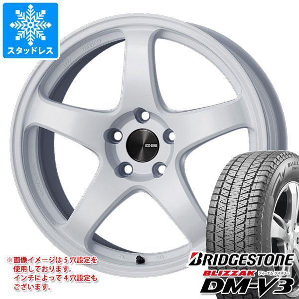 ブリザック - スタッドレスタイヤ ブリヂストン DM-V3 225/65R18 103Q エンケイ 演奏生産ライン PF05 7.5-18 タイヤ、ホイール-自動車