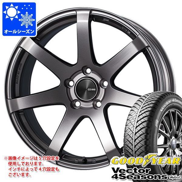 オールシーズン 235/50R18 101H XL グッドイヤー ベクター 4シーズンズ ハイブリッド エンケイ パフォーマンスライン PF07 7.5-18