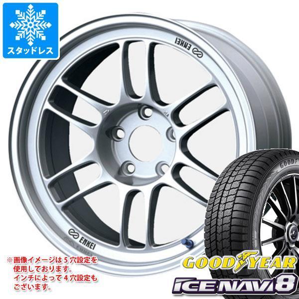 スタッドレスタイヤ グッドイヤー アイスナビ8 185/55R16 83Q エンケイ レーシング RPF1 7.0-16