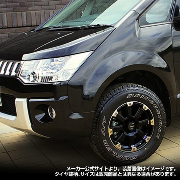 RAV4 デリカD:5など 艶黒ポリッシュ PPX DD-V6 & TOYO TIRESオープン