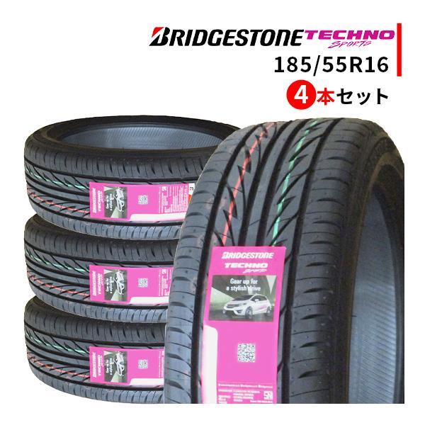 4本セット 185/55R16 2024年製造 新品サマータイヤ BRIDGESTONE TECHNO SPORTS ブリヂストン テクノ ...