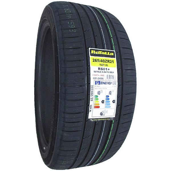 265/40R21 4本セット 2026年製造 新品サマータイヤ RoTaLLa SETULA S-RACE RS01+ 265/40/21の画像