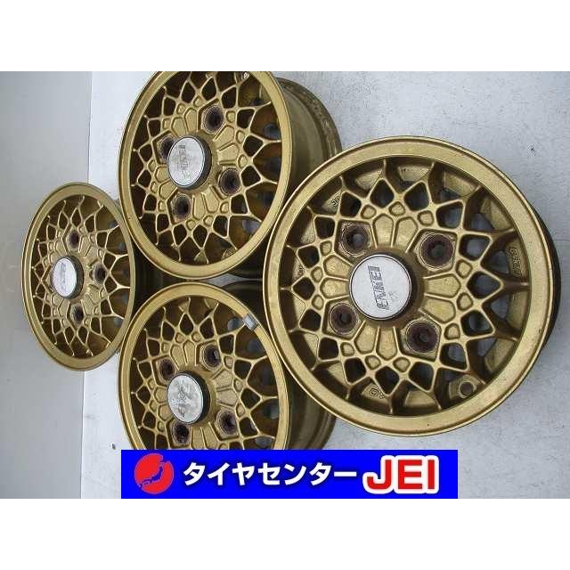 10インチ エンケイ 4J+40 114.3 メッシュ ゴールド 当時物 希少 中古