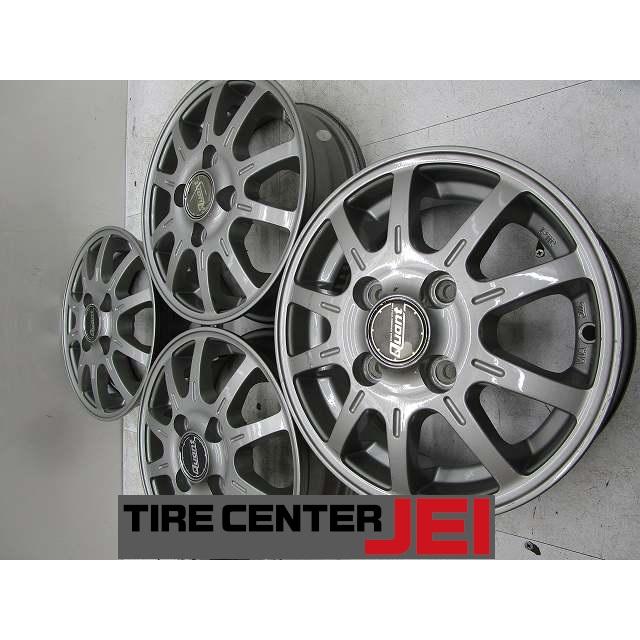 12インチ QUANT 4J+42 100 軽トラ/軽バン 中古アルミホイール【4本