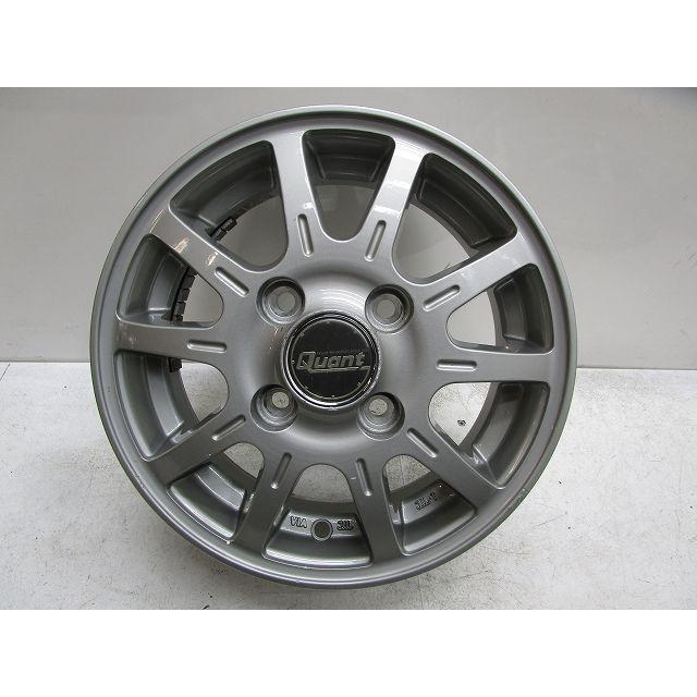 12インチ QUANT 4J+42 100 軽トラ/軽バン 中古アルミホイール【4本