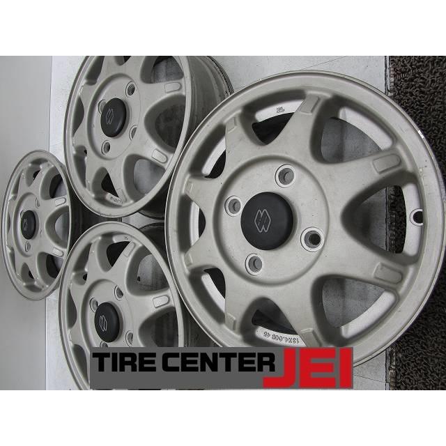 13インチ スズキ アルトワークス純正 4J+45 114.3 軽自動車 中古アルミ 