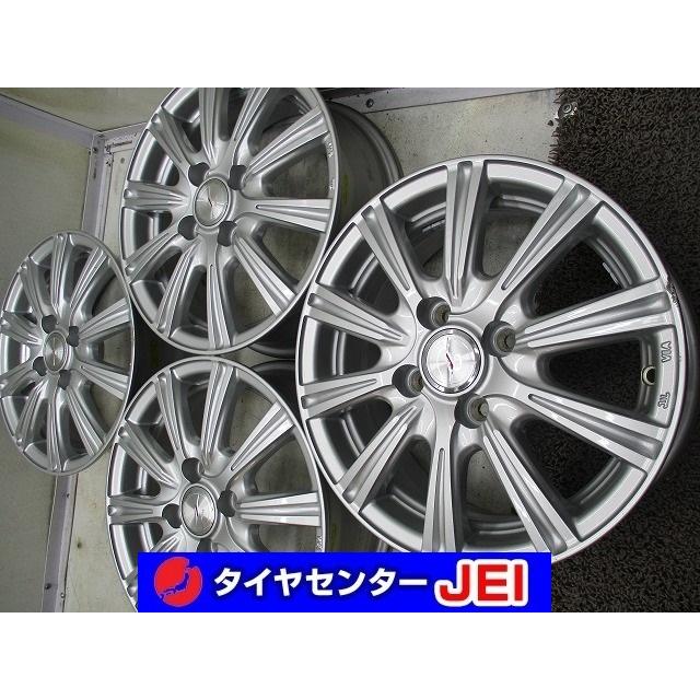 14インチ ウェッズ 100 5.5J+45 コンパクトカーに 中古アルミホイール  