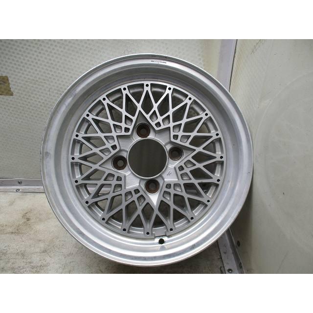 14インチ 社外 6J+20 114.3 メッシュ 希少 旧車 当時物 中古アルミ 
