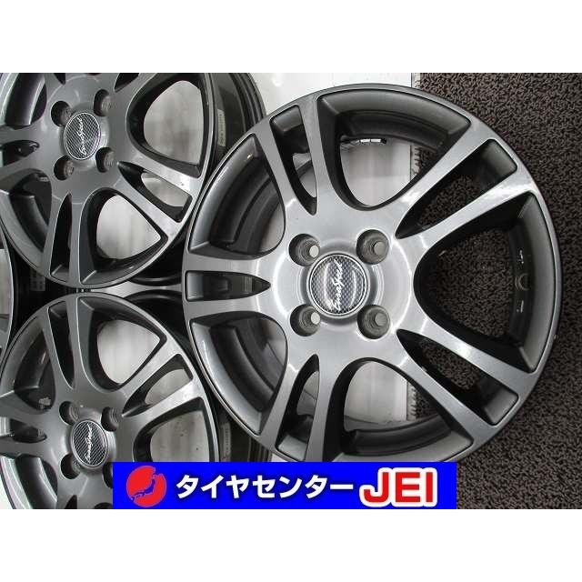 14インチ ユーロスピード 4.5J+43 100 軽自動車 中古アルミホイール【4 