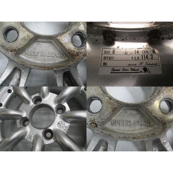 14インチ スピードスター ワタナベ 6J+26 114.3 AE86/ハコスカ 14インチ スピードスター ワタナベ 6J+26 114.3 AE86/ハコスカ