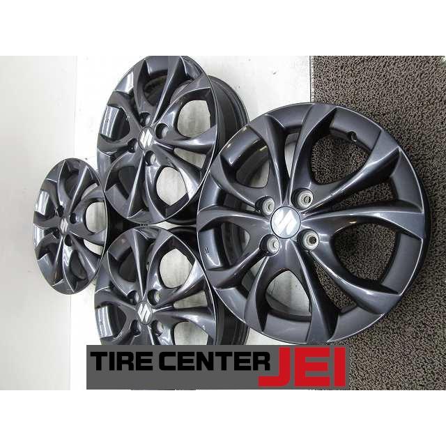15インチ スズキ純正 4.5J+45 100 ソリオ バンディット 中古アルミ