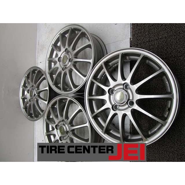 15インチ ブリヂストン エコフォルム 4.5J+47 100 軽自動車 中古アルミ