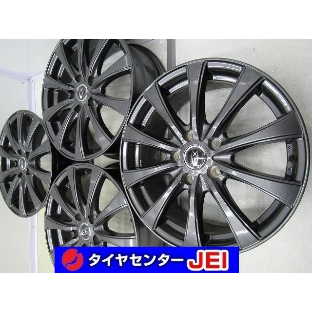 17インチ 社外 PCD:114.3 7J+55 ノア/ヴォクシー等に 中古アルミ  