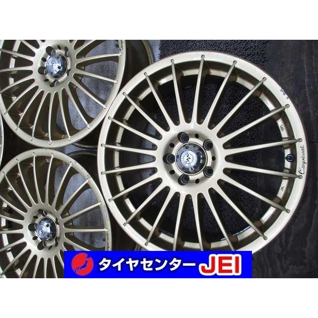 17インチ レイズ ベルサス 7J+50 100 プリウス/86 中古アルミホイール 