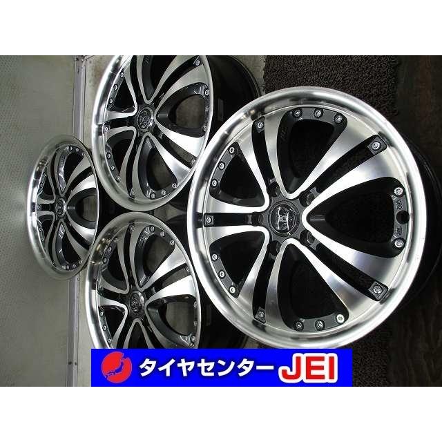 17インチ プラチナムシュタイナー 7J+55 114.3 オデッセイ 中古アルミ 