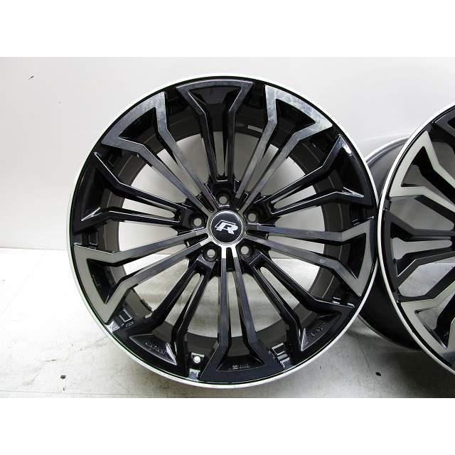 20インチ 社外 8.5J+42 112 ベンツ/アウディ ハブリング付 中古アルミホイール4本セット 送料無料(A20-5843）の画像