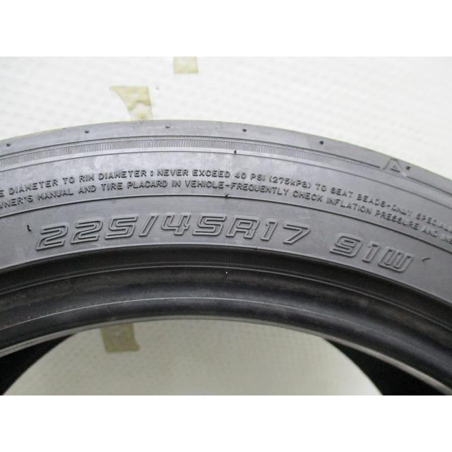 送料無料!! 225-45R17 5.5-4.5mm ダンロップ ディレッツァZ2 2020年製 中古タイヤ1本(GM-6373）｜tirecenter-jei｜06