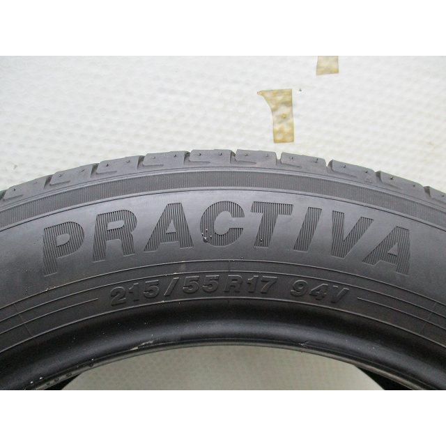 プラクティバ　215/55r17 25年製　8部山 美品 送料無料!! 215-55R17 8.5分山 イエローハット プラクティバ 2020年製
