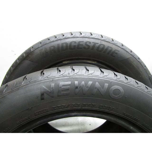 225-55R17 9-8.5分山 ブリヂストン ニューノ 2024年製 中古タイヤ【4本