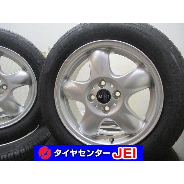 15インチ ミニ純正 175/65R15 5.5J+45 100 ピレリ バリ溝 MINI 中古 