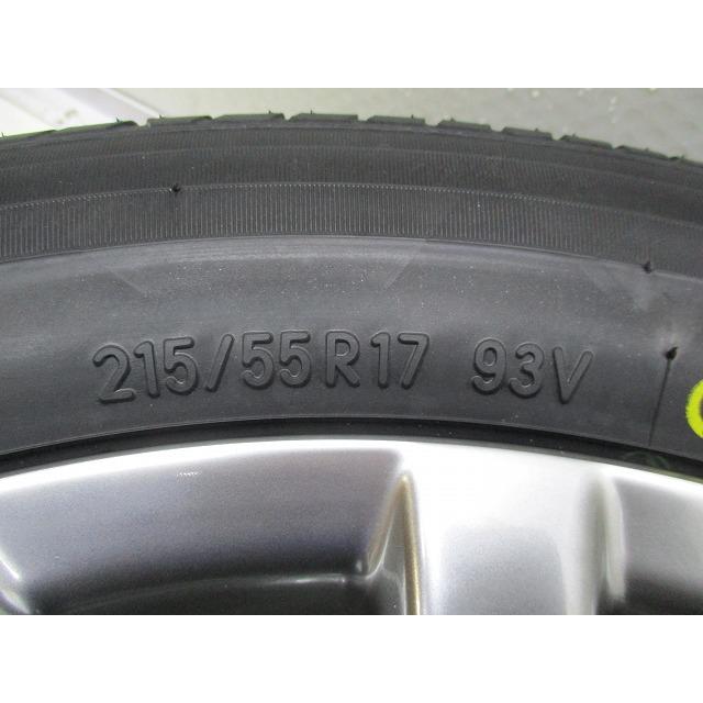 17インチ トヨタ クラウン マジェスタ純正 215/55R17 7J+45 114.3  バリ溝 中古タイヤアルミホイール【1本】 送料無料(MA17-3490）｜tirecenter-jei｜07