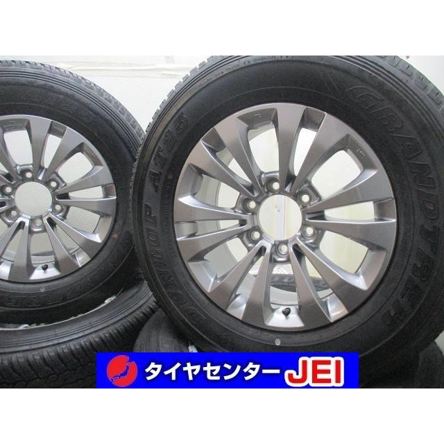 17インチ 6穴 255/65R17 7J+33 139.7 中古タイヤホイール【4本セット 