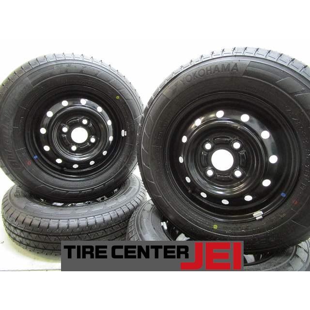12インチ ヨコハマ 145/80R12 80/78N 4J 100 軽トラ/軽バン バリ溝 