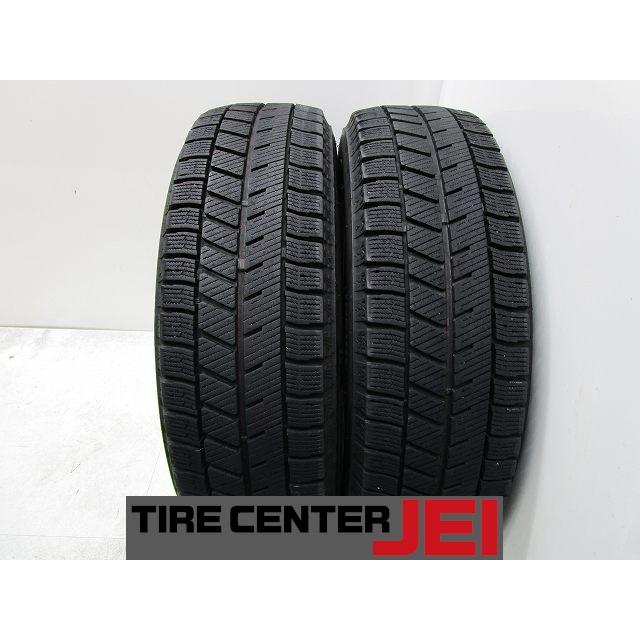 ②2023.2021年製155/65R14バリ山！中古スタッドレスタイヤ4本 155-65R14 8.5分山 ブリヂストン ブリザックVRX3 2021年製 中古