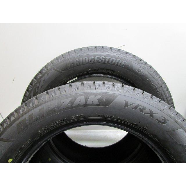 225-55R17 8.5分山 ブリヂストン ブリザックVRX3 2022年製 中古スタッドレスタイヤ【4本】送料無料(S17-8709）の画像