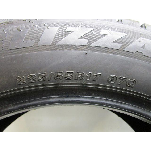 225-55R17 8.5分山 ブリヂストン ブリザックVRX3 2022年製 中古スタッドレスタイヤ【4本】送料無料(S17-8709）の画像